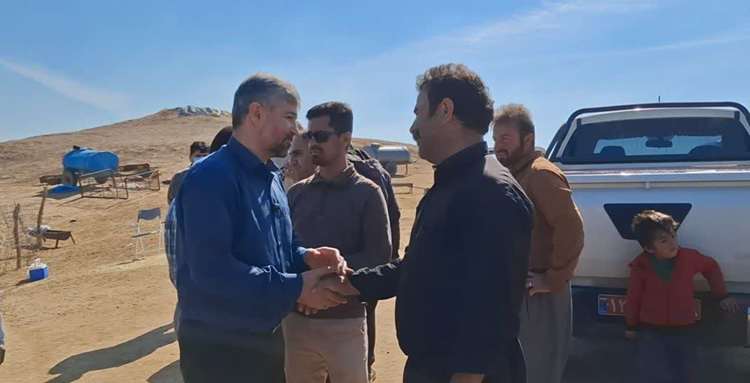 بازدید میدانی مدیرکل دامپزشکی استان همدان از نحوه واکسیناسیون دام‌های عشایر استان همدان مستقر در مناطق استان خوزستان (قشلاق)